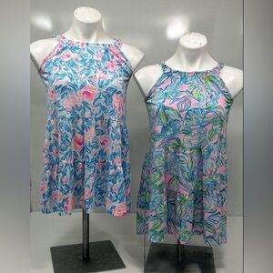 Set of Lilly Pulitzer Blue and Pink Patterned Dresses